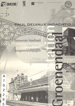 Station Groenendaal. Paul Delvaux indachtig... Gemeente Hoeilaart. Open Monumentendag Vlaanderen. 14 september 1997. Jongerencampagne